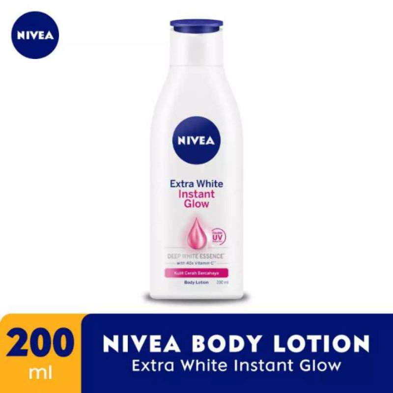 Jual Nivea Body Lation Extra White Instan Glow 200ml Shopee Indonesia