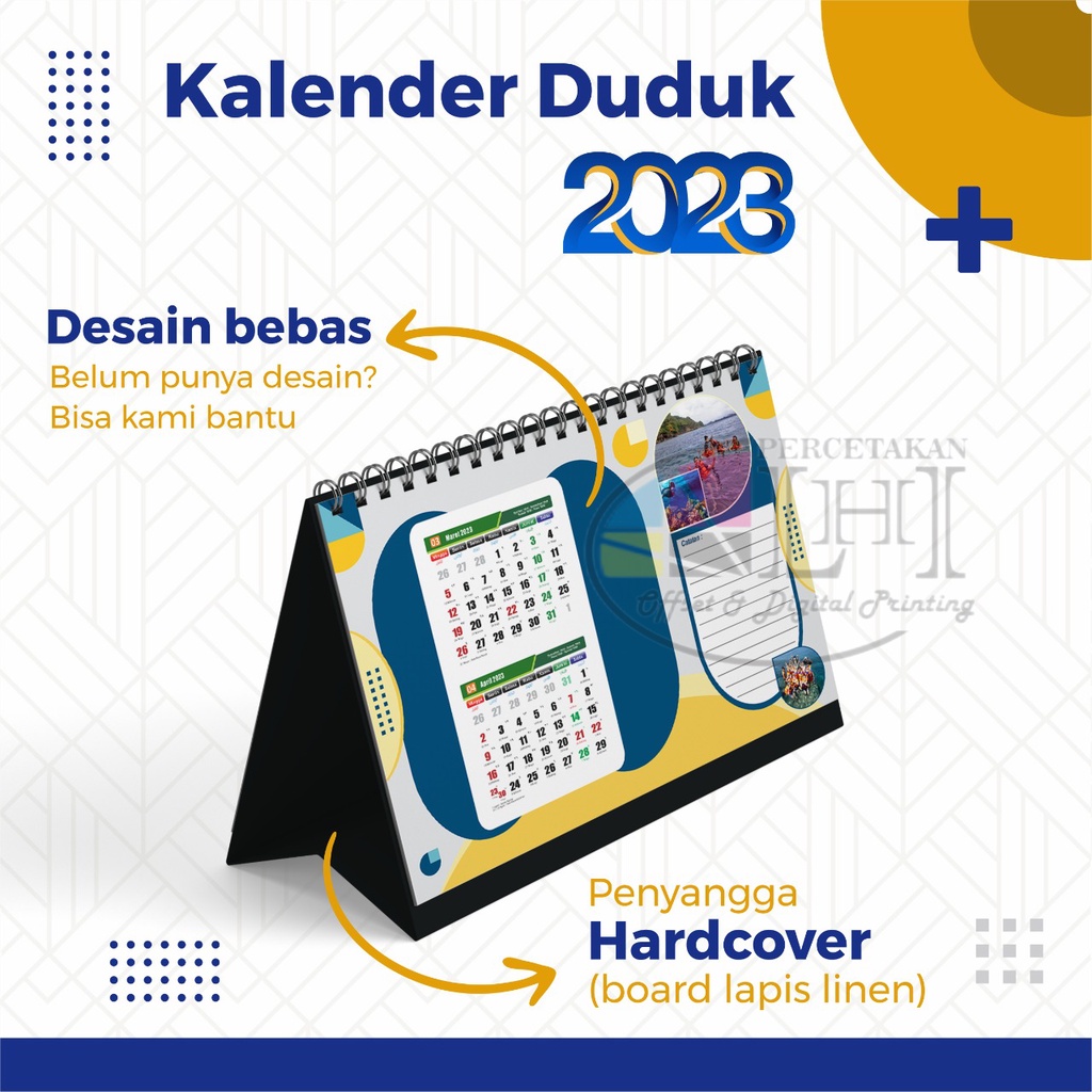 Jual Kalender Meja Kalender Duduk 2023 Custom Free Design Desain Bebas Sesuka Hati Tanpa Minimal 