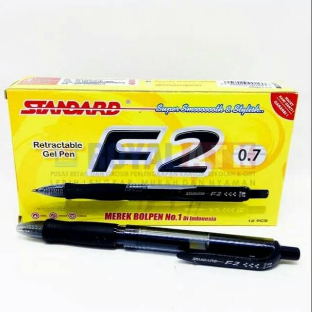 Jual PULPEN GEL F2 STANDARD 0,7 Mm | Shopee Indonesia