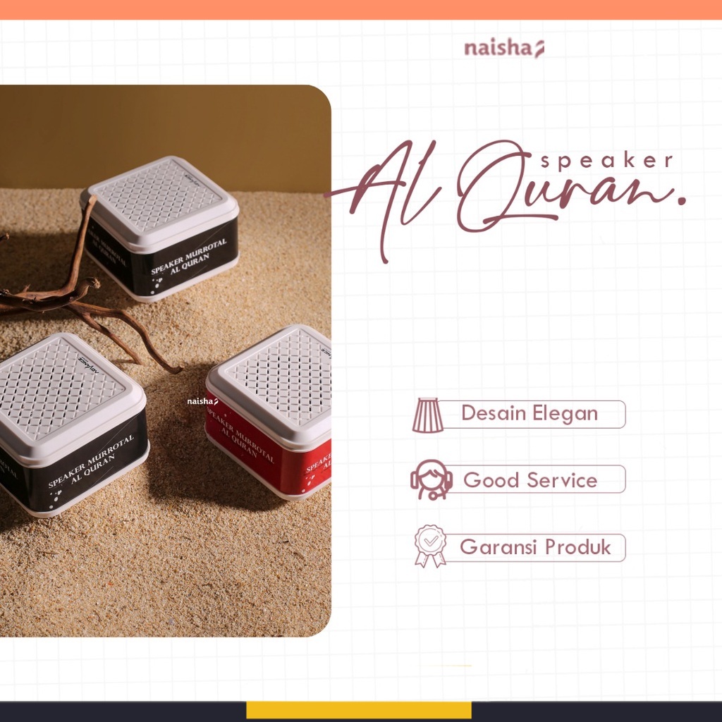 Jual Naisha Speaker Murottal Al Quran 30 Juzz Hafalan Surat Pendek ...