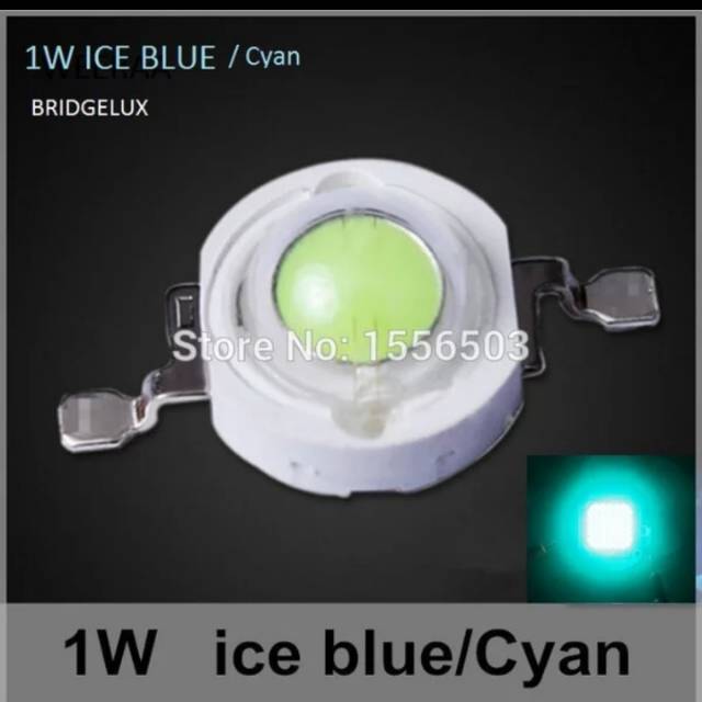 Jual Led hpl 1w blue cyan biru 1watt | Shopee Indonesia