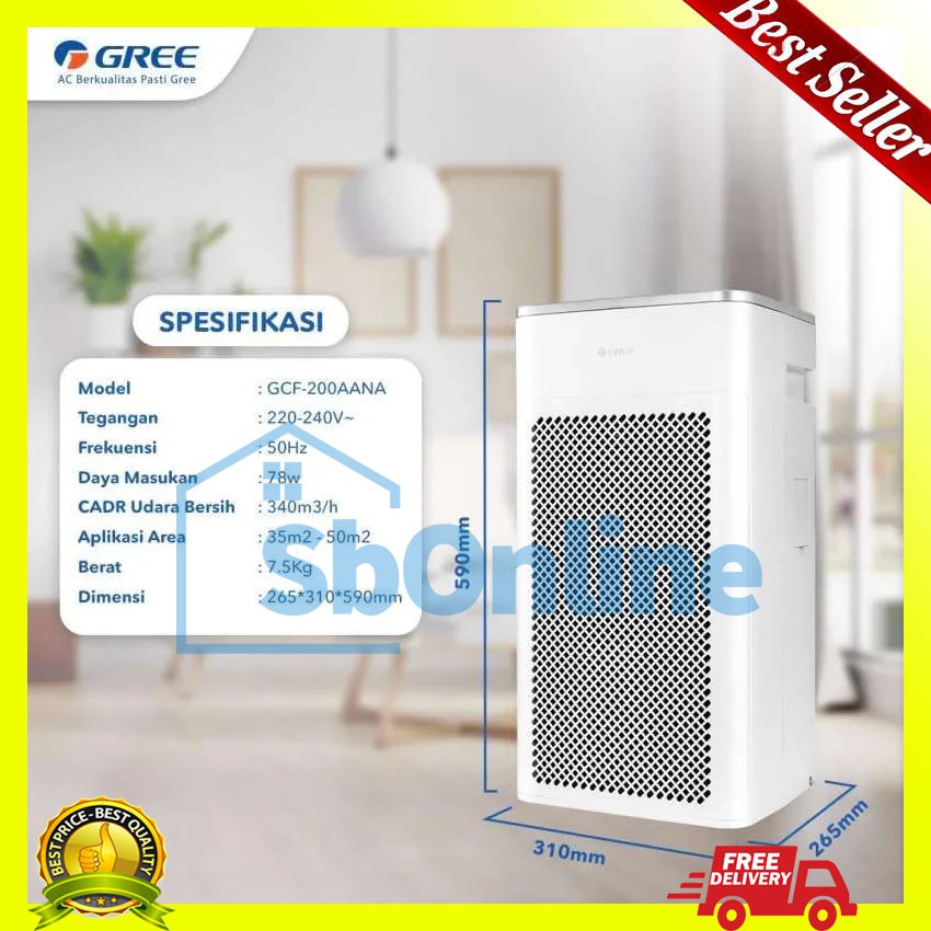 Air purifier gree deals gcf200aana