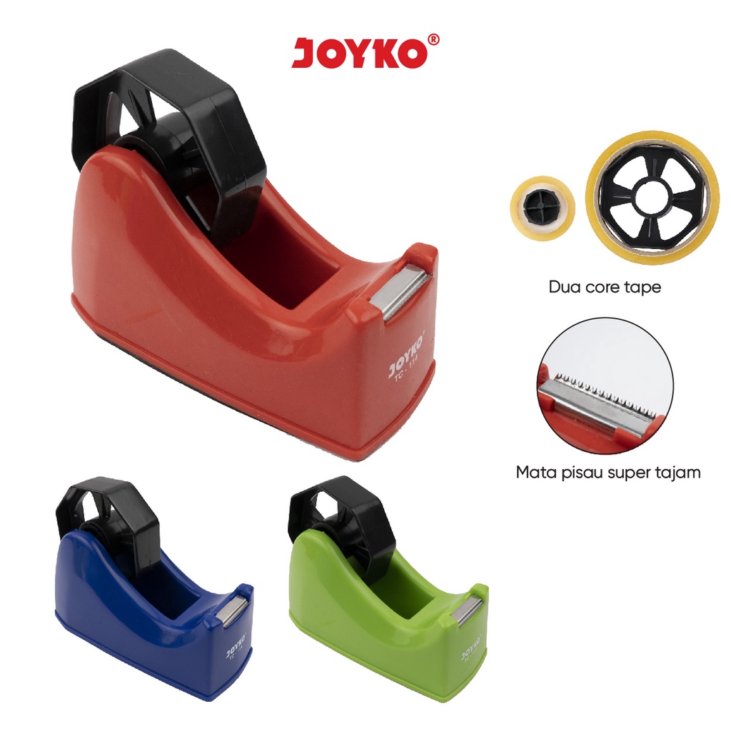 Jual JOYKO Tape Cutter Tape Dispenser Pemotong Pita Perekat TC-114 ...