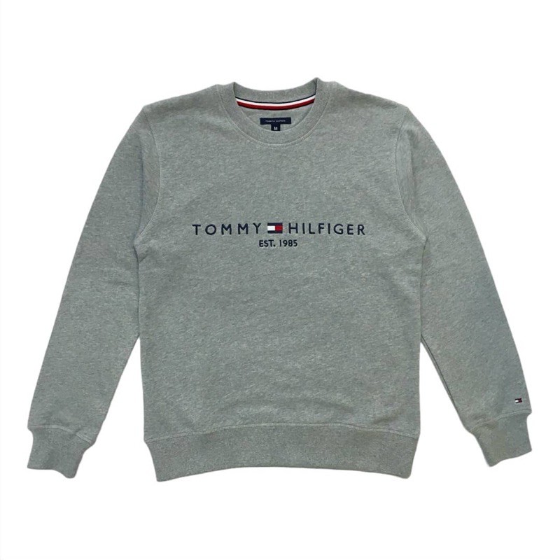 SWEATER TOMMY HILFIGER ORIGINAL HITAM PUTIH ABU