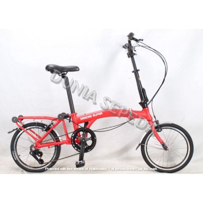 Jual SEPEDA LIPAT 16 SAKONI WORKS ALPHA TRI-FOLD 3SP ALLOY INTERNAL ...