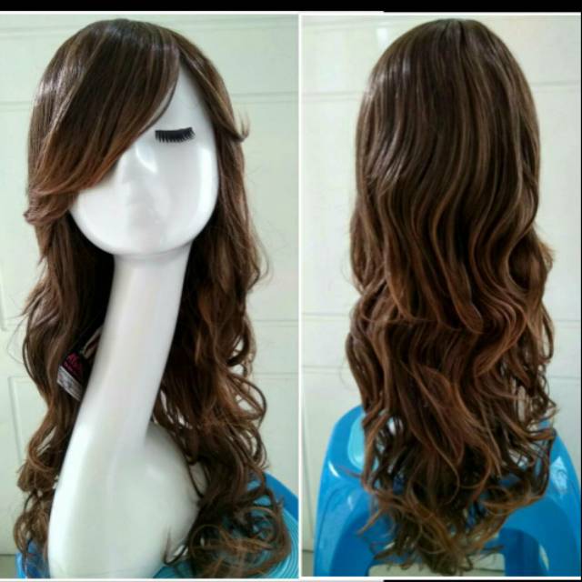 Jual Wig Hv 04 Panjang Curly Shopee Indonesia