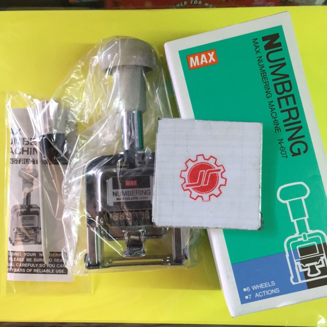 Jual Numbering machine Max N-607 6 digit | Shopee Indonesia