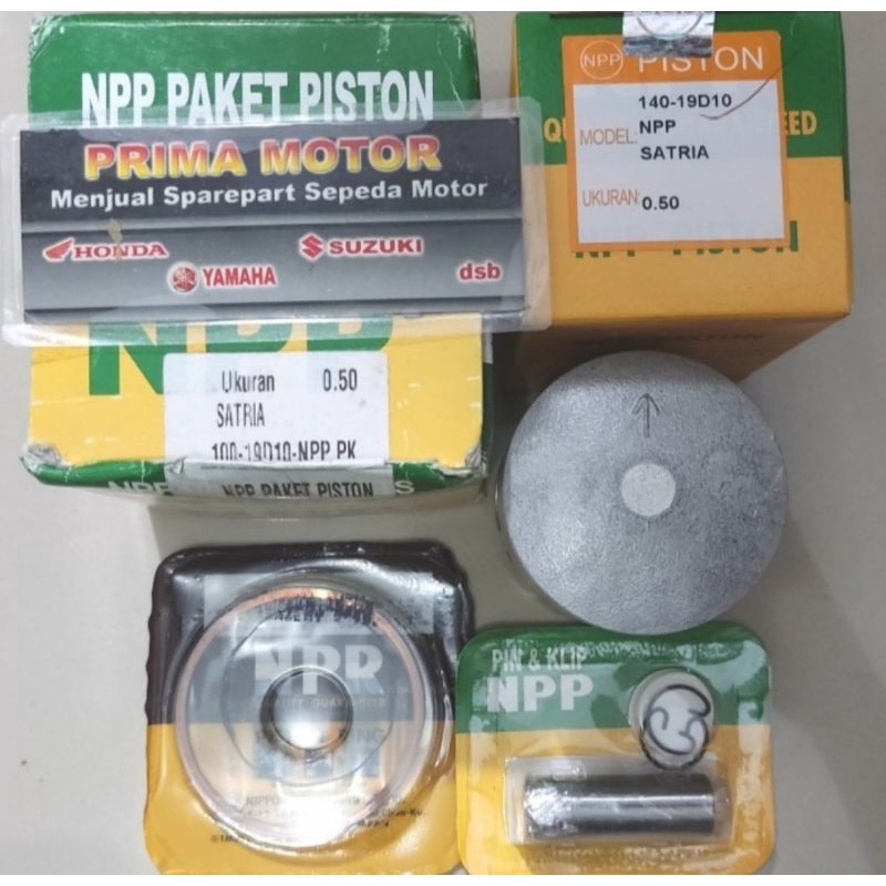 Jual PISTON KIT NPP SATRIA HIU SATRIA LUMBA 2T OS STD 25 50 75 100 ORI