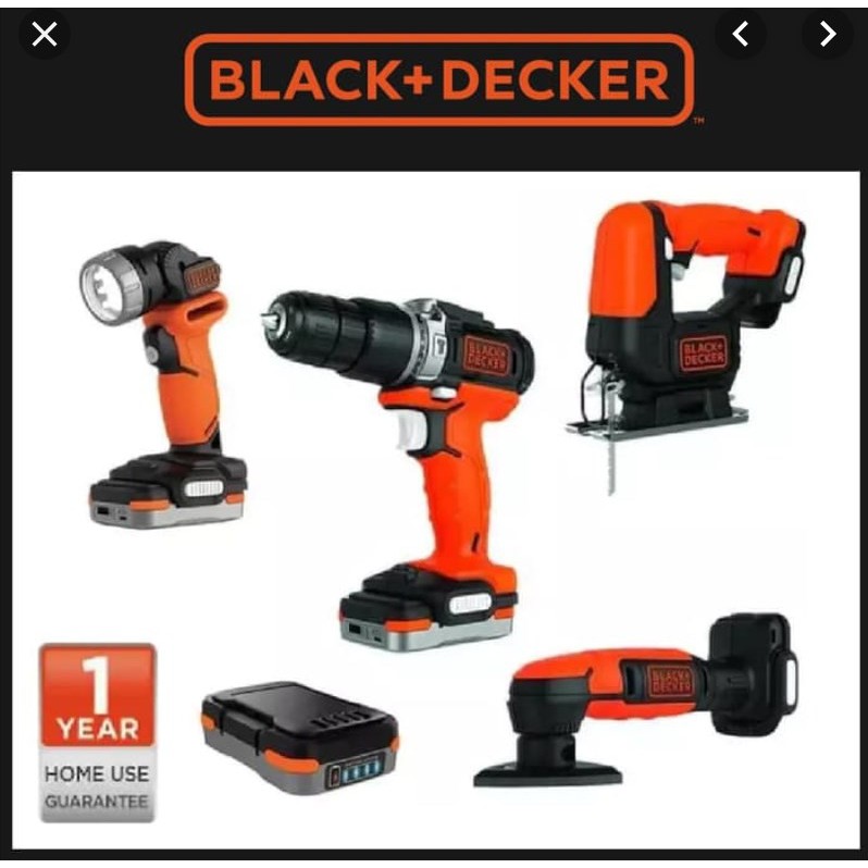 Jual Black+Decker GoPak Perkakas Combo - Bor, Mesin Amplas, Mesin