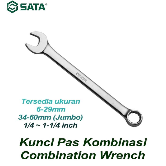 Jual SATA 40114 Kunci Ring Pas Kombinasi Inci Combination Wrench 1-1/16 ...