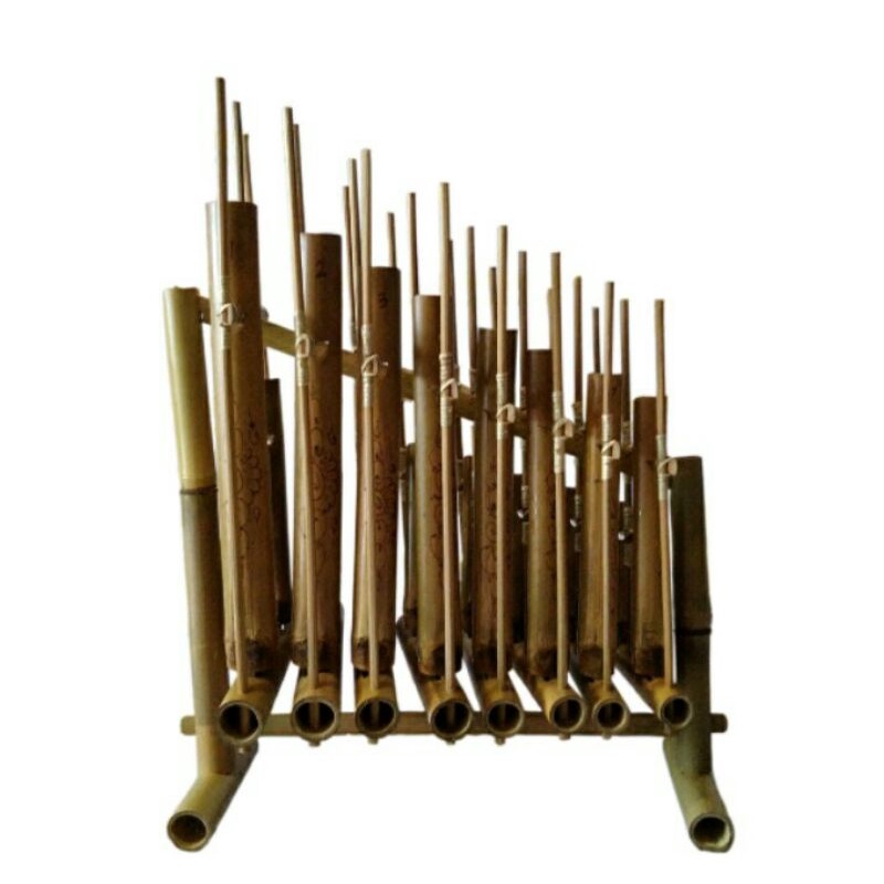 Jual Angklung Bambu 1 Oktaf 8 Nada.alat Musik Tradisional | Shopee ...