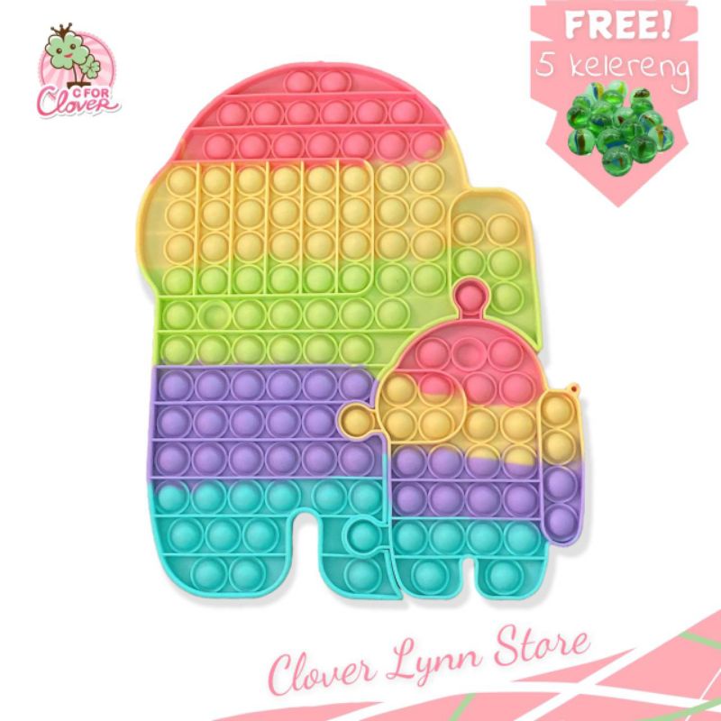 Jual POP IT XXXL SUPER JUMBO PASTEL AMONG US FAMILY / popit its tiktok ...