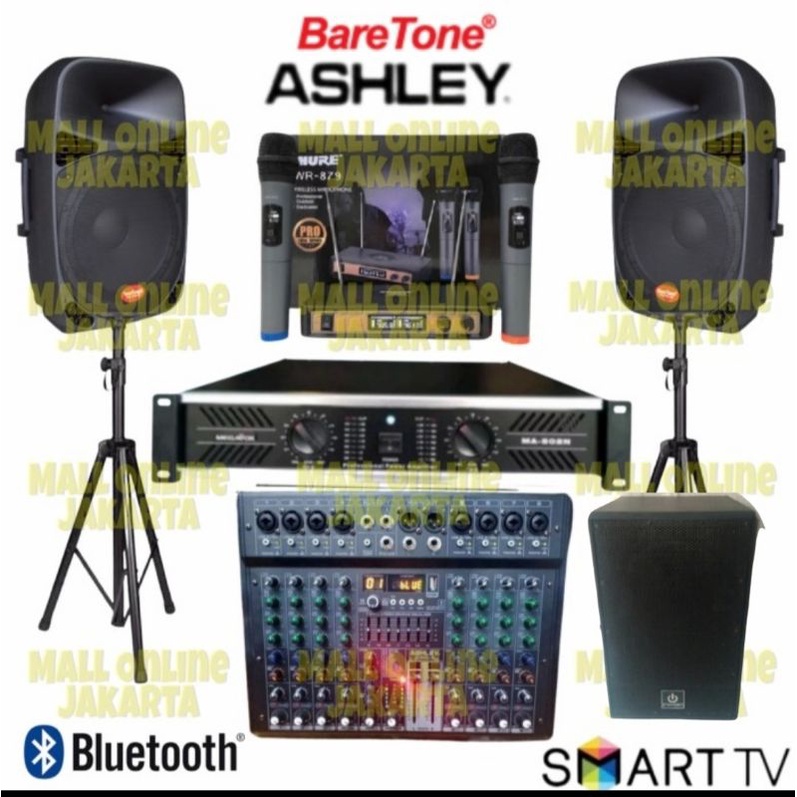 Jual Paket speaker baretone 15 inch outdoor indoor sound system lapangan subwoofer 12 inch