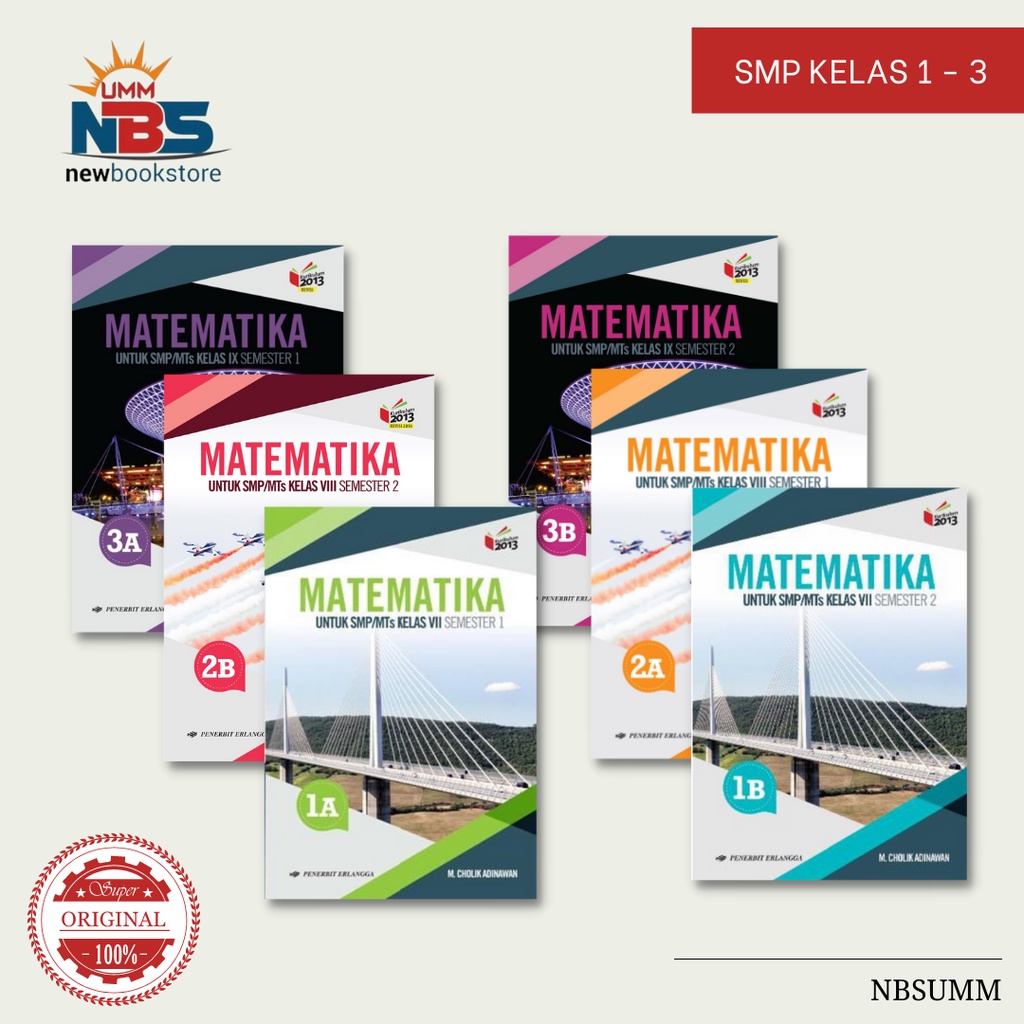 Jual Buku Pelajaran : Matematika Untuk SMP/ Kelas VII - IX / Kelas 7 ...