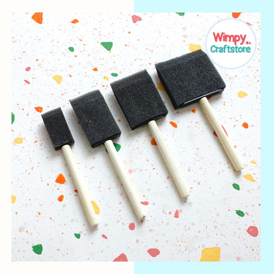 Jual Sponge Brush Kuas Sponge Kuas Cat Alat Spons Lukis Decoupage