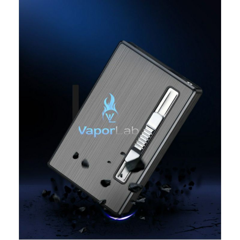 Jual kotak box tempat roko rkk plus korek premium cig case lighter ...