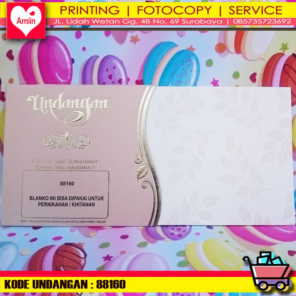 Jual Undangan [Kode : 88160] | Shopee Indonesia