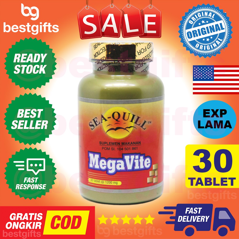 Jual SEA-QUILL SEAQUILL SEA QUILL MEGAVITE MEGA VITE IRON FREE STAMINA ...