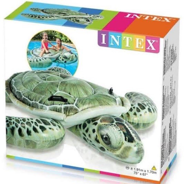 Jual Intex Realistic Turtle Ride-On 191cm. Ban Pelampung Renang Anak ...
