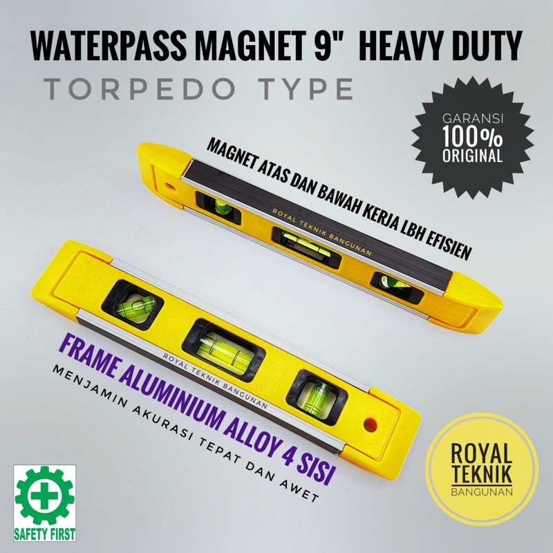Jual Waterpass Magnet Mini Torpedo 9