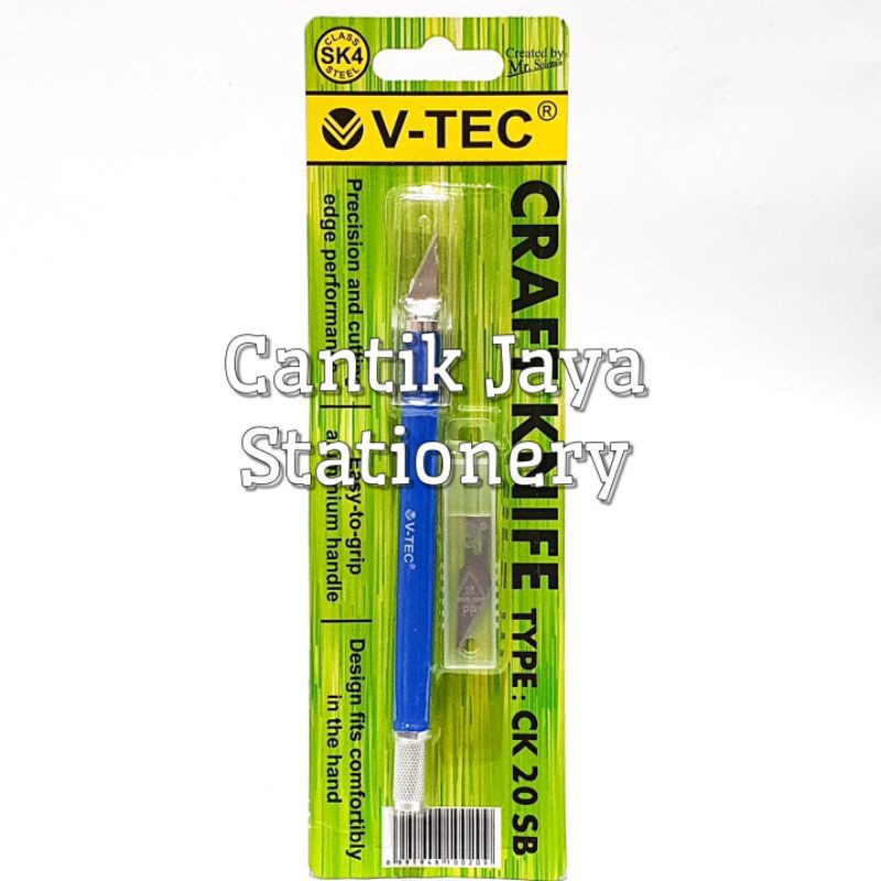 Jual Cutter Pen / Pisau Ukir / Art Craft Knife V-TEC VTEC CK 20 SB ...