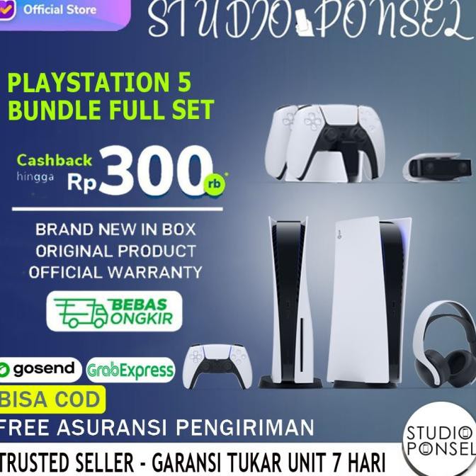 Jual Sony Playstation PS 5 Disc Blue Ray/PS5 Digital Version Garansi ...