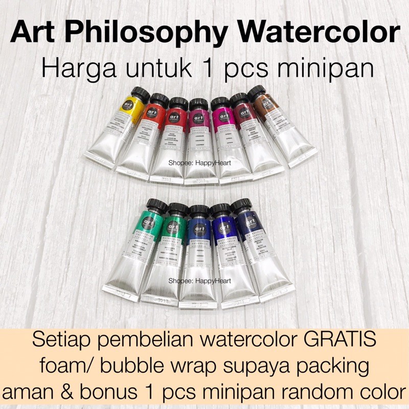 Jual Art Philosophy Watercolor Share tube minipan cat air