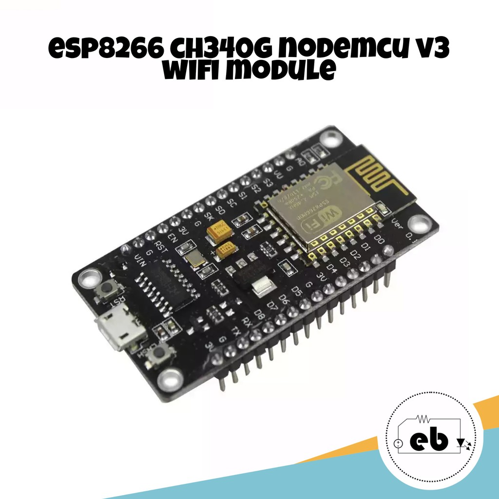 Jual Wireless Module ESP8266 CH340G NodeMcu V3 Lua WIFI ESP-12E Micro ...