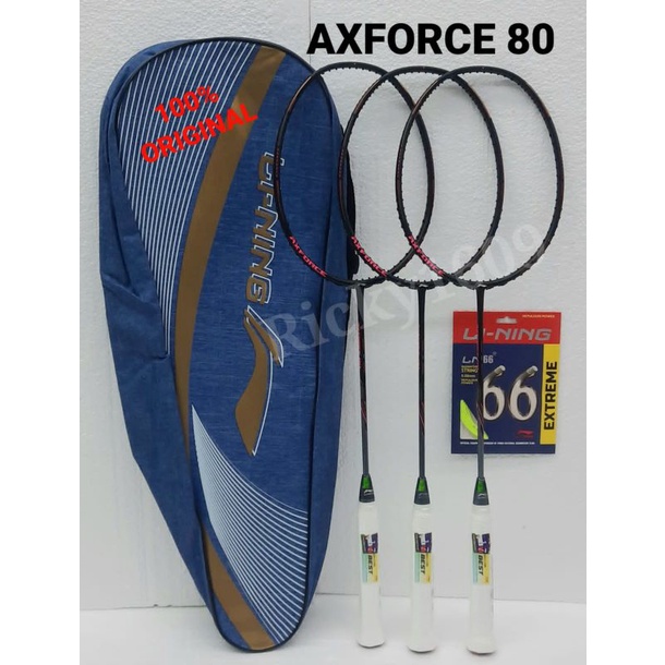 Jual RAKET BADMINON LINING AXFORCE 80 - 3U/4U/5U - BONUS STRING LN 66 ...