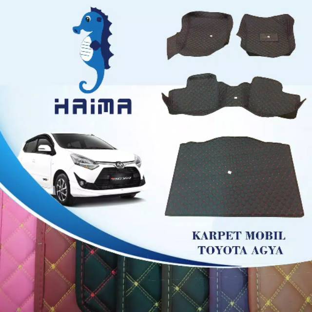 Jual Haima Karpet Mobil Premium Toyota Agya Full Set Depan Sampai Bagasi Shopee