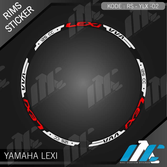Jual YLX 02 - LIS VELG LEXI - STIKER LIST - STICKER VELG LEXI | Shopee ...