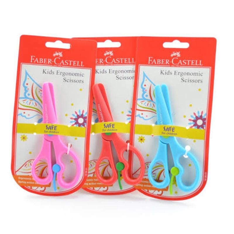 Jual Faber Castell Kids Ergonomic Scissors Gunting Anak | Shopee Indonesia