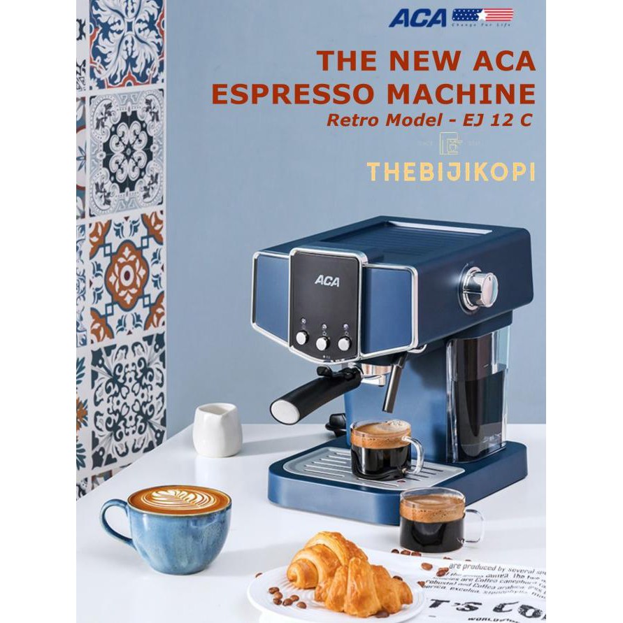 Jual Mesin Kopi Aca Ej12C Espresso Coffee Maker Retro Model Mesin ...