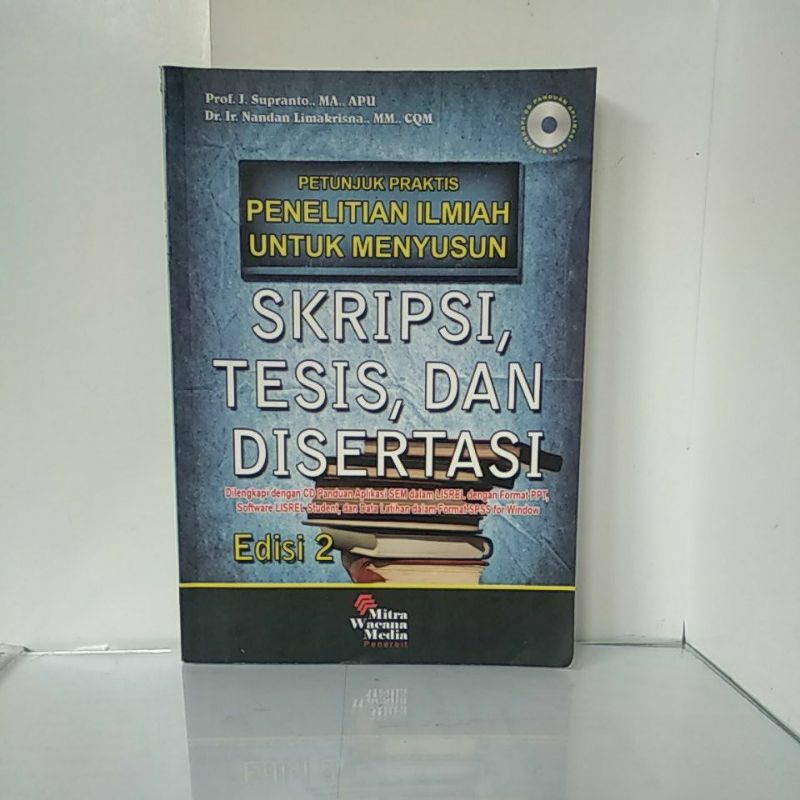 Jual Buku Petunjuk Praktis PENELITIAN ILMIAH UNTUK MENYUSUN SKRIPSI ...