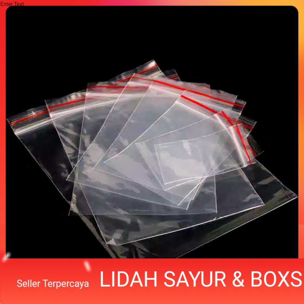 Jual (Paket) plastik klip. ukuran besar cetik c-tik ctik zipper lock ...