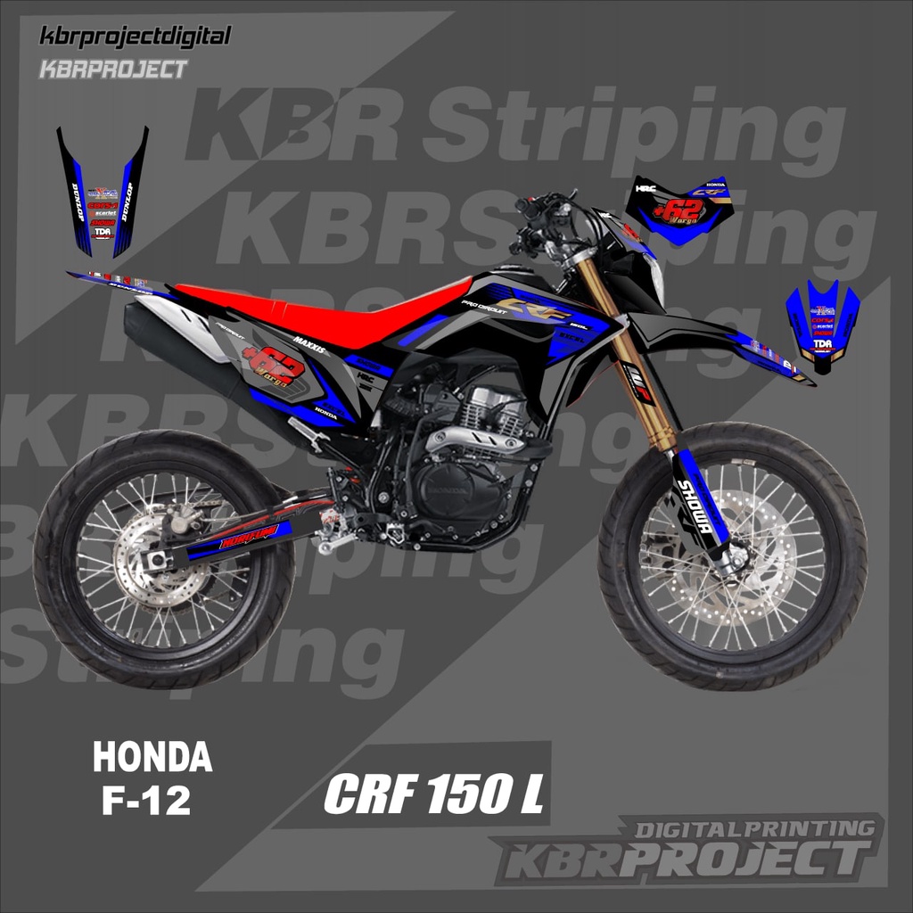 Jual [COD] Stiker CRF 150L striping CRF 150L motor HONDA motor sticker ...