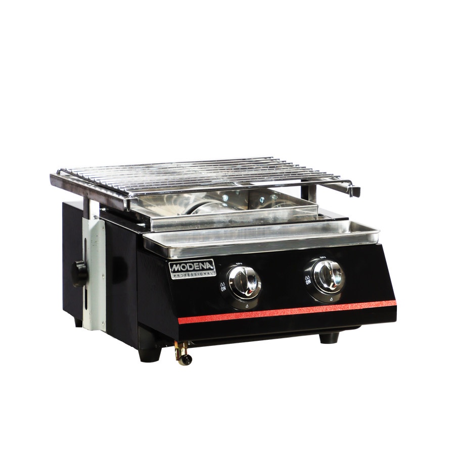 Jual MODENA Professional Gas BBQ Burner 2 Burner Quartz - BB 2500 GQBK ...
