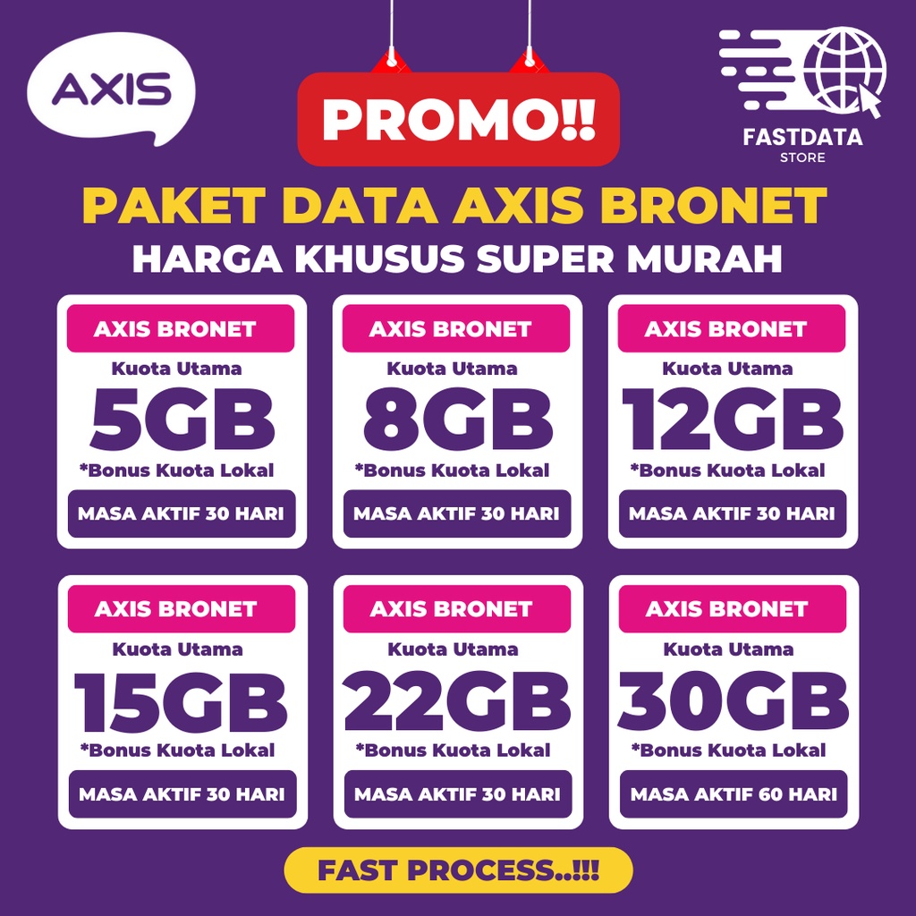 Jual PROMO!!! PAKET DATA AXIS HARGA KHUSUS SUPER MURAH Shopee