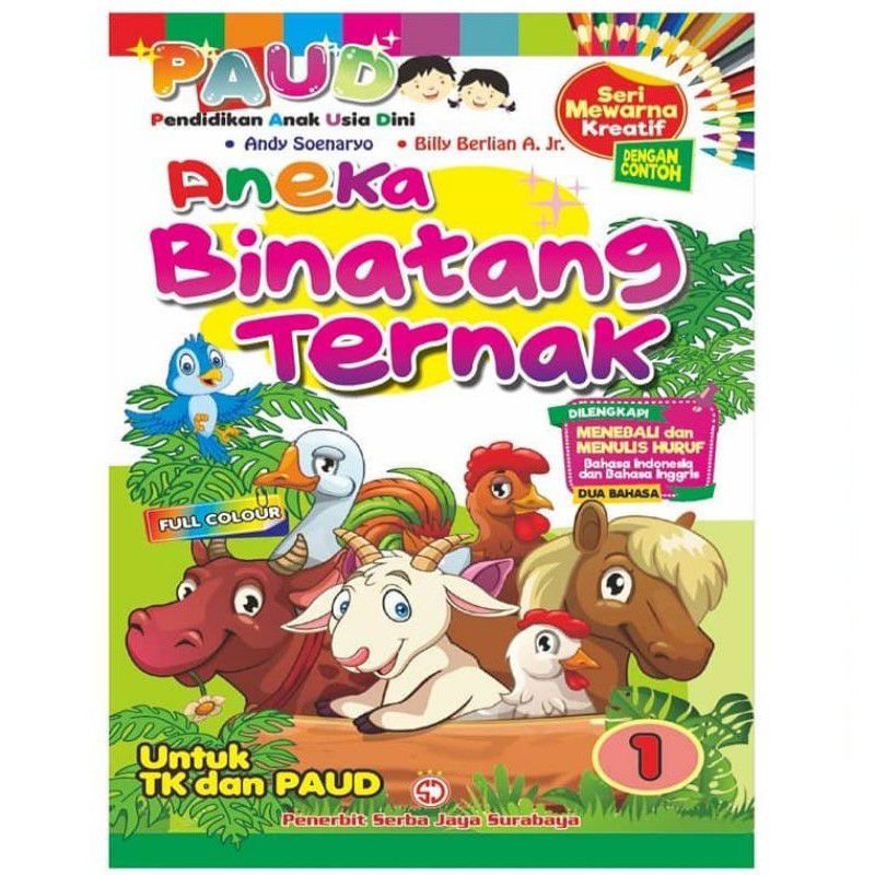 Jual Buku Anak Belajar Mewarnai, Menebali, Menulis Huruf B.Indonesia ...