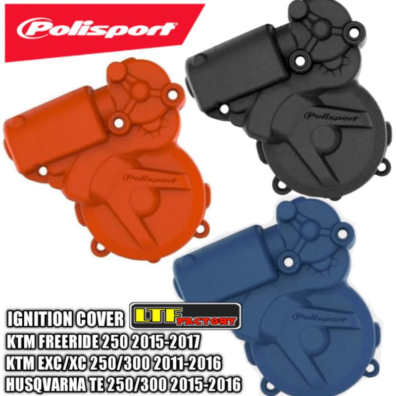 Polisport KTM Husqvarna Gas Gas Ignition Cover Protector EXC TE 250 300 2 strokes 2017 - 2023 EC 250 300 2021 - 23, Orange main image 0