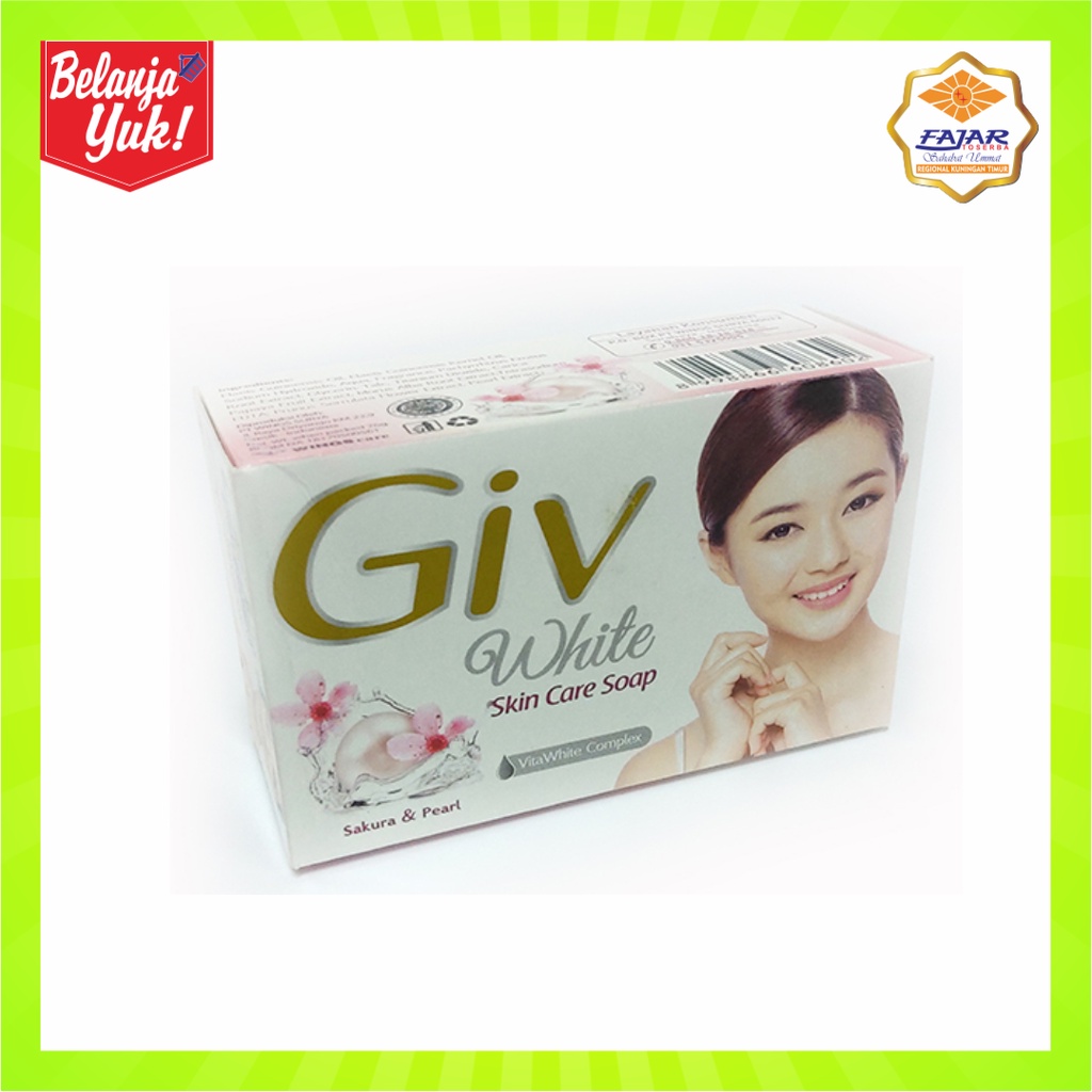 Jual Sabun Mandi Batang Giv Bar Soap White Sakura And Pearl Oil 76gr 1