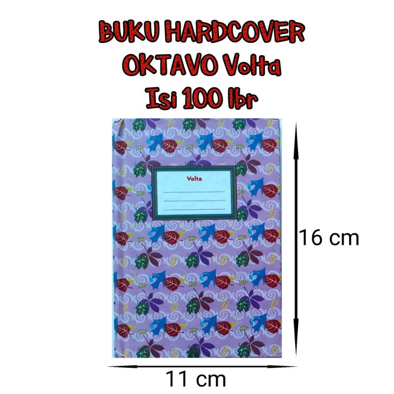 Jual Buku Hardcover Oktavo A6 Volta Isi 100 Lbr Shopee Indonesia