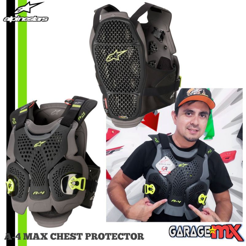 Jual BODY PROTECTOR ALPINESTARS A4 MAX.CHEST PROTECTOR ALPINESTARS