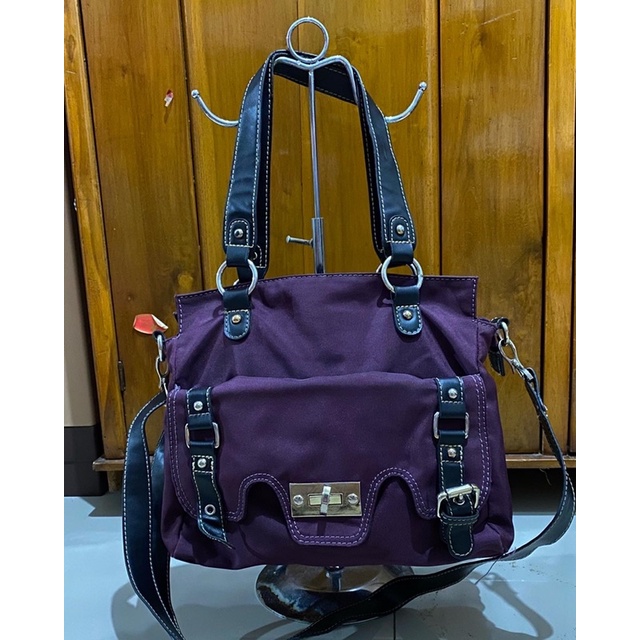 Jual Tas Elizabeth Preloved Ungu | Shopee Indonesia