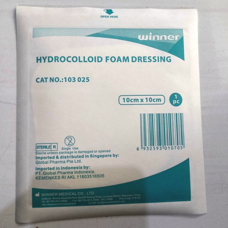 Jual Hydrocolloid Dressing With Border Original 10x10cm Plester Gel