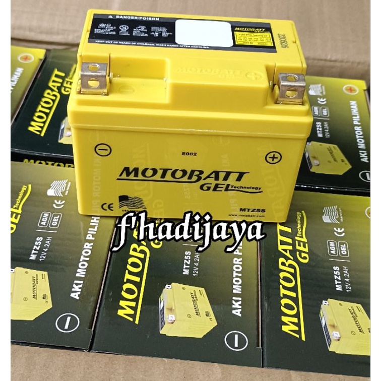 Jual AcMb01 Accu Aki MF Kering Motor Kuning Moto Batt Gell MTZ5S 4,2Ah