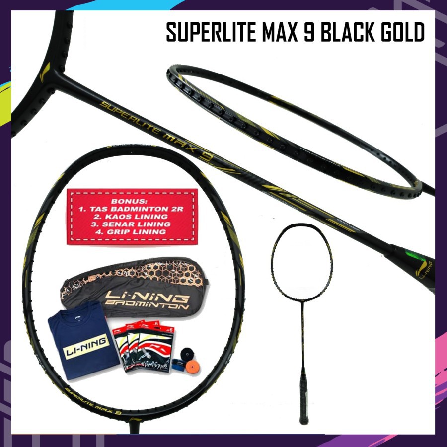Jual RAKET LINING SUPERLITE MAX RAKET BADMINTON ORIGINAL