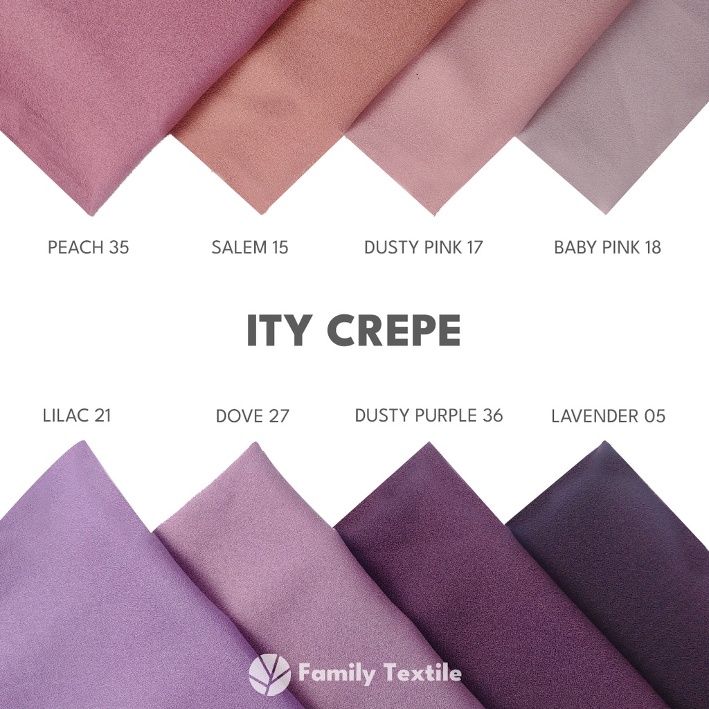 Jual Kain Ity Crepe / Lady Zara Premium 1/2 Meter Seri 2 Shopee Indonesia