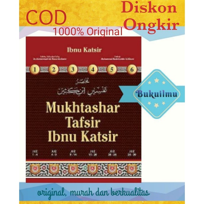 Jual Buku Tafsir Al Quran Ringkasan Tafsir Ibnu Katsir Karya Imam Ibnu ...