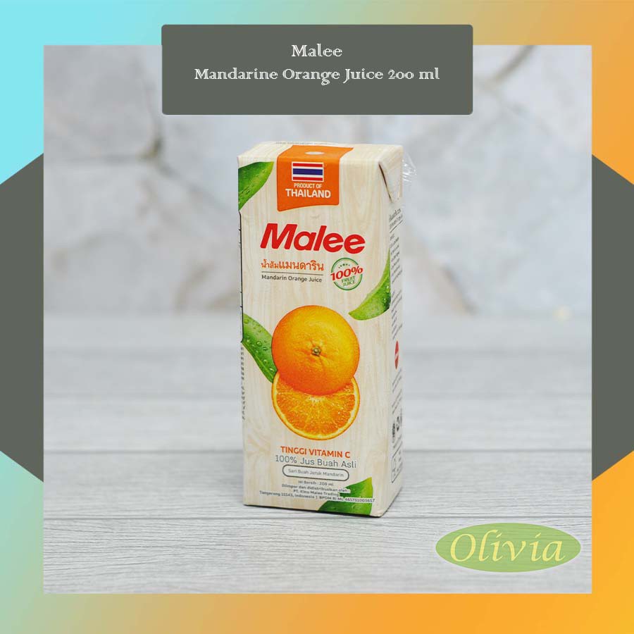 Jual Malee Mandarin Orange Juice 200 ml | Shopee Indonesia